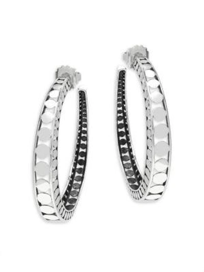 Shop John Hardy Women's Sterling Silver Hoop Earrings/2"