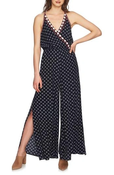 Shop 1.state Wide Leg Jumpsuit In Night Navy