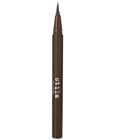 Shop Stila Stay All Day Waterproof Liquid Eye Liner In Dark Brown - Chocolate Brown