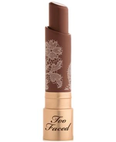 Shop Too Faced Natural Nudes Intense Color Coconut Butter Lipstick In Throwin Suede