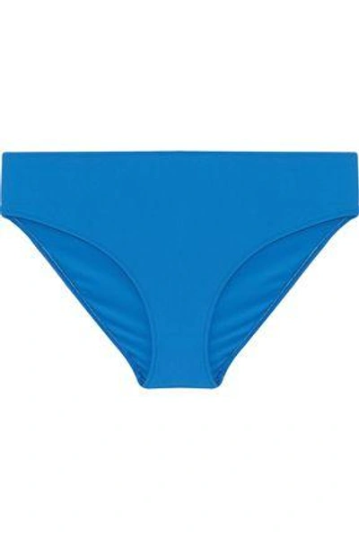 Shop La Perla Woman Mid-rise Bikini Briefs Blue