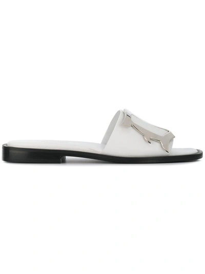 Shop Dondup Logo Plaque Sandals