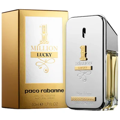 Shop Rabanne 1 Million Lucky Eau De Toilette 1.7 oz/ 50 ml