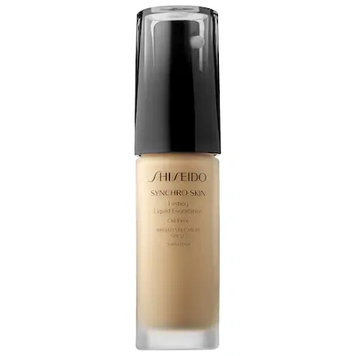 Shop Shiseido Synchro Skin Lasting Liquid Foundation Broad Spectrum Spf 20 Golden 2 1 oz