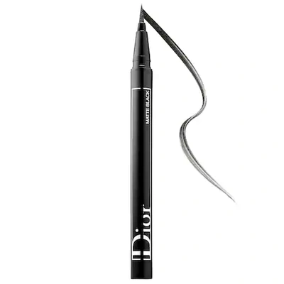 Shop Dior Show On Stage Liquid Eyeliner 091 Matte Black .01 oz/ 0.55 ml