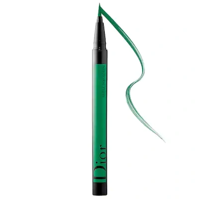 Shop Dior Show On Stage Liquid Eyeliner 461 Matte Pop Green .01 oz/ 0.55 ml