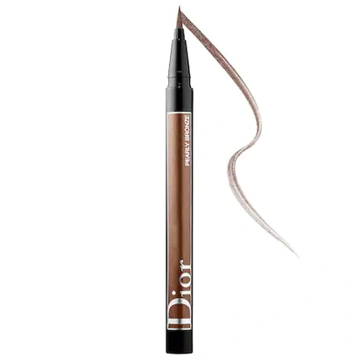 Shop Dior Show On Stage Liquid Eyeliner 466 Pearly Bronze .01 oz/ 0.55 ml