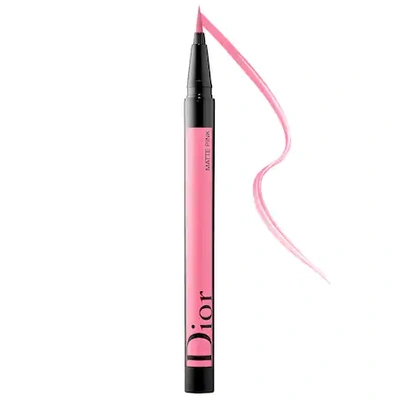 Shop Dior Show On Stage Liquid Eyeliner 851 Matte Pink .01 oz/ 0.55 ml