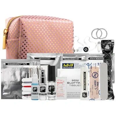 Shop Pinch Provisions Minimergency(r) Kit For Bridesmaids - Pink/gold Dot 3.5" X 2" X 2"