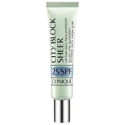 Shop Clinique City Block Sheer Oil-free Daily Face Protector Broad Spectrum Spf 25 Primer 1.4 oz/ 40 ml