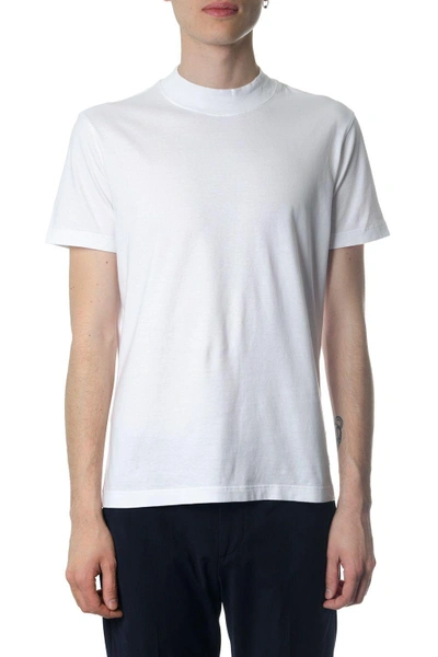 Shop Dondup White Cotton Basic T-shirt