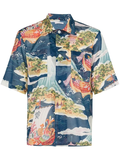 Shop Our Legacy Seven Seas Vacation Shirt - Multicolour