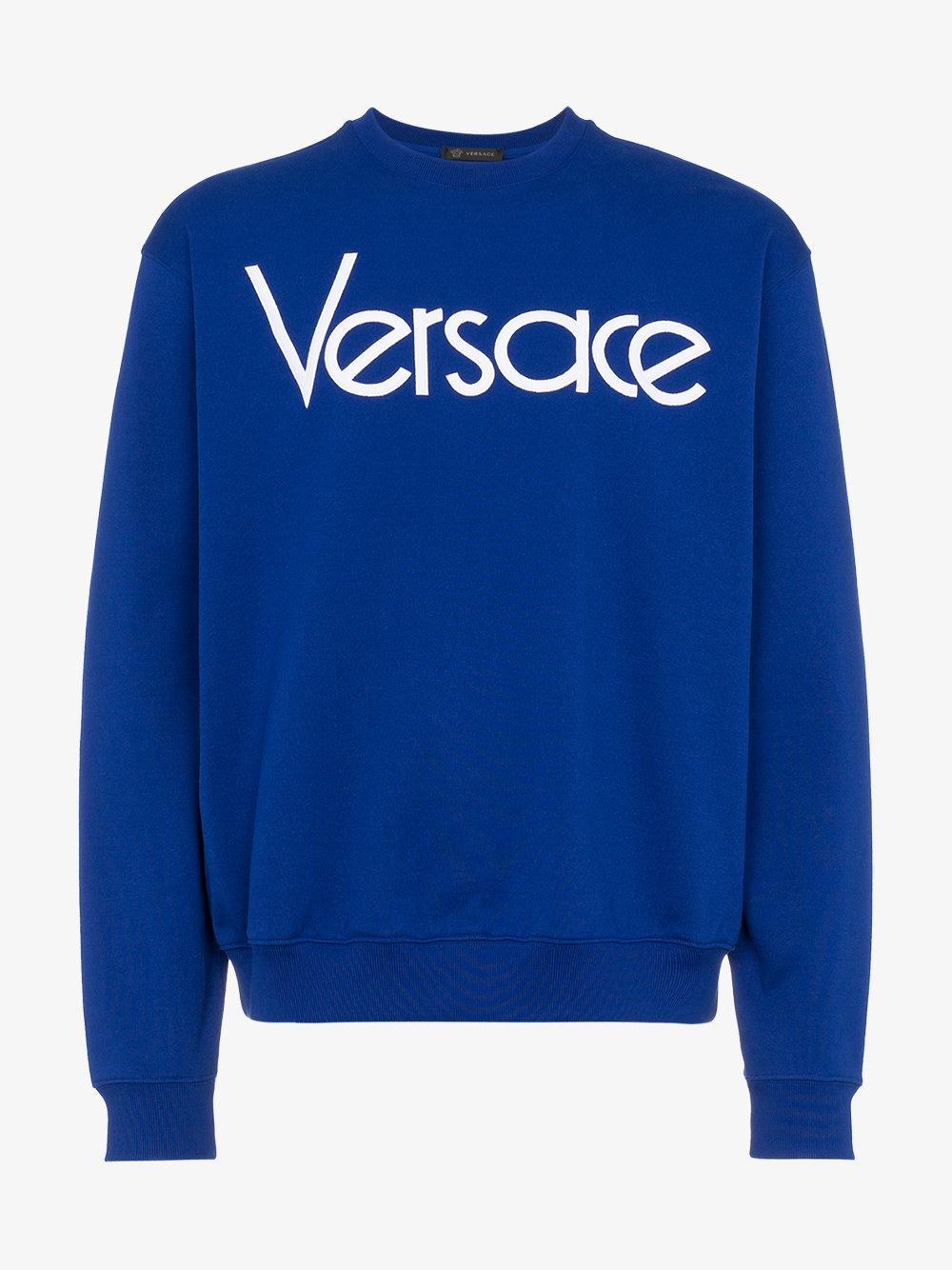 versace blue sweater