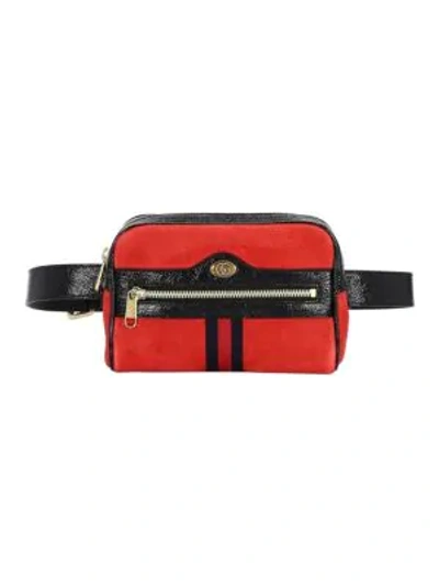Shop Gucci Ophidia Small Belt Bag In Red