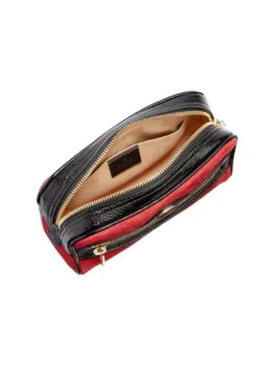 Shop Gucci Ophidia Small Belt Bag In Red