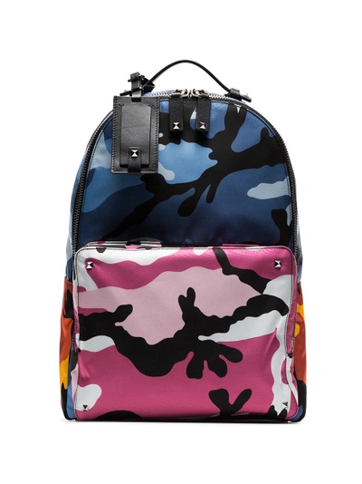 Shop Valentino Garavani Rockstud Backpack - Multicolour