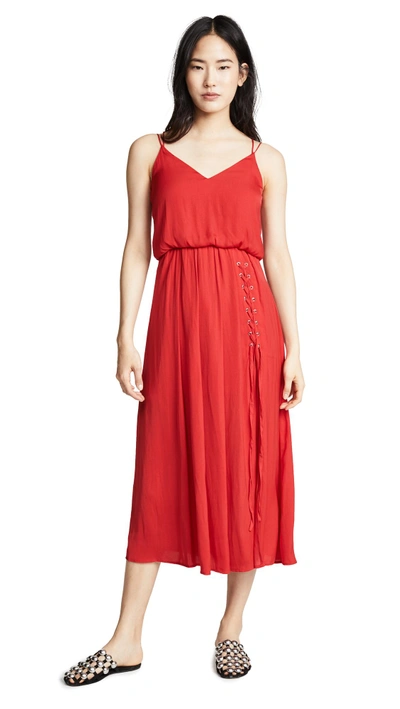 Shop Edition10 Cami Dress In Pomegranate Red