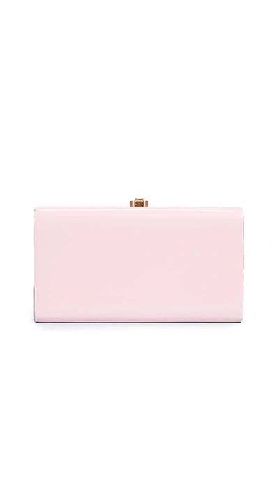 Shop Rocio Melanie Clutch In Pink Parfait/steeple Grey