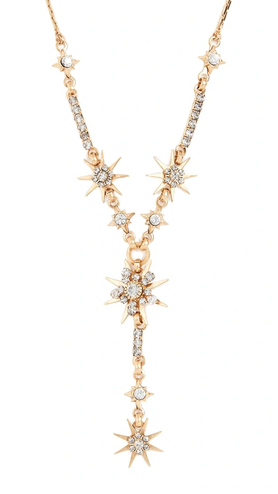 Shop Elizabeth Cole Haimi Necklace In Celestial Gold