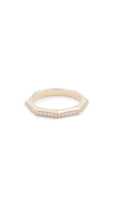 Shop Sorellina 18k Gold Octagon Ring With Diamonds