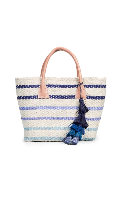Shop Hat Attack Small Provence Tote Bag In Shades Of Blue