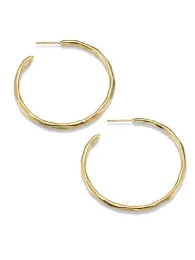 Shop Ippolita Women's Glamazon 18k Yellow Gold #3 Hoop Earrings/1.65"