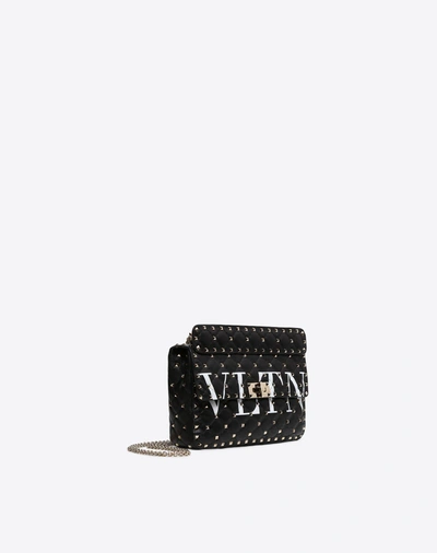 Shop Valentino Garavani Medium Rockstud Spike.it Vltn Bag In Black