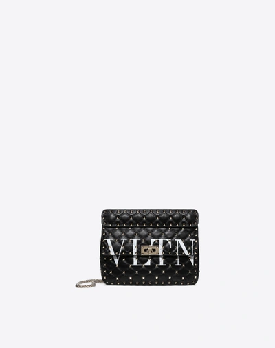 Shop Valentino Garavani Medium Rockstud Spike.it Vltn Bag In Black