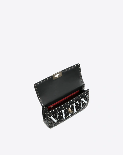 Shop Valentino Garavani Medium Rockstud Spike.it Vltn Bag In Black