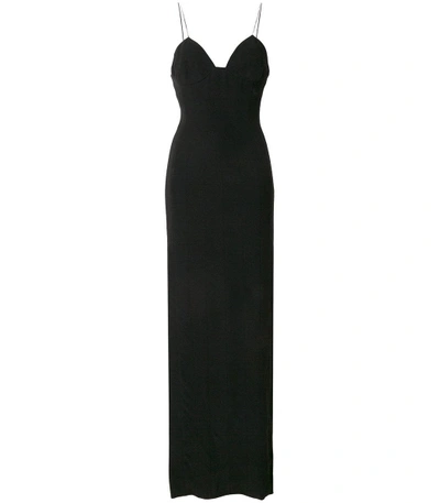 Shop Balmain Black Maxi Dress
