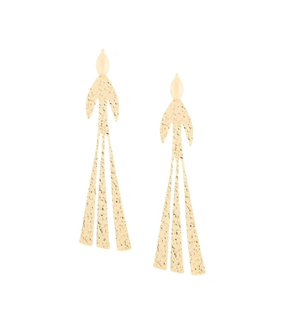 Shop Jw Anderson Gold Hammered Bird Earrings