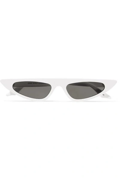 Shop Andy Wolf Florence Cat-eye Acetate Sunglasses In White