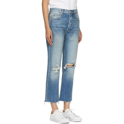 Shop Amo Blue High-rise Loverboy Jeans In 170 The One