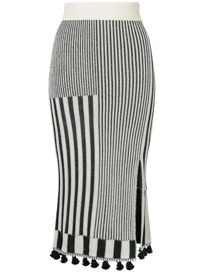 Shop Altuzarra Stripe Midi Skirt