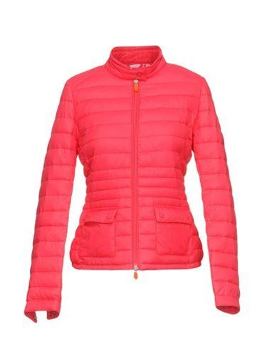 Shop Save The Duck Jacket In Fuchsia