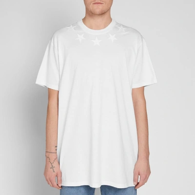 Shop Givenchy Embroidered Star Tee In White
