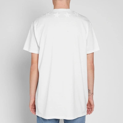 Shop Givenchy Embroidered Star Tee In White