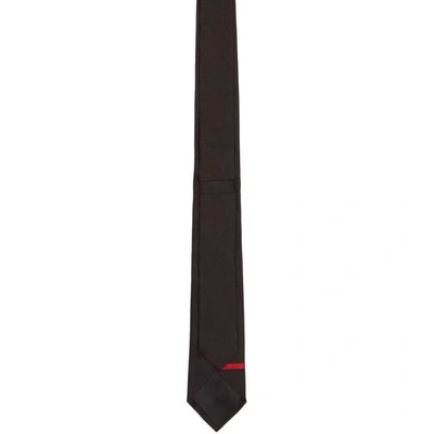 Shop Givenchy Black And Red Stripe And Star Tie In 009 Blk/red