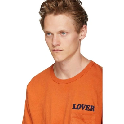 BIANCA CHANDON 红色 “LOVER” 口袋 T 恤