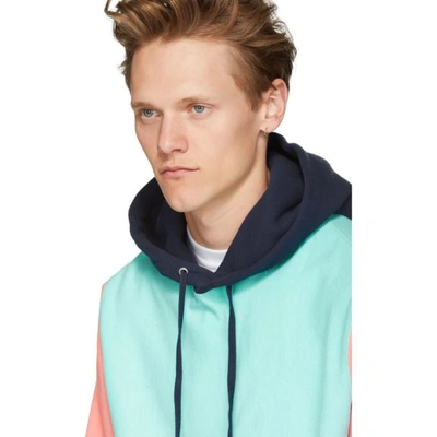 Shop Noah Nyc Multicolor Colorblock Hoodie