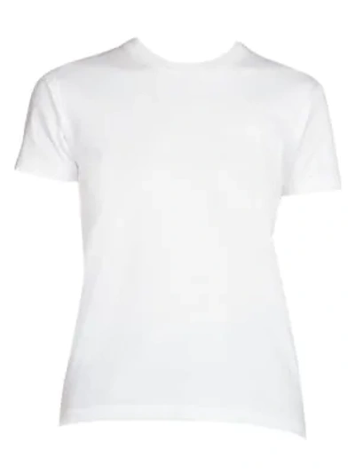 Shop Balenciaga Embossed Logo Back Tee In White