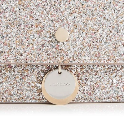 Shop Jimmy Choo Finley Viola Mix Speckled Glitter Fabric Mini Cross Body Bag