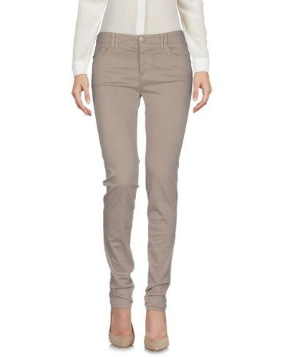 Shop Armani Jeans Casual Pants In Light Brown