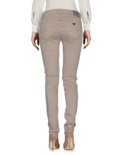 Shop Armani Jeans Casual Pants In Light Brown