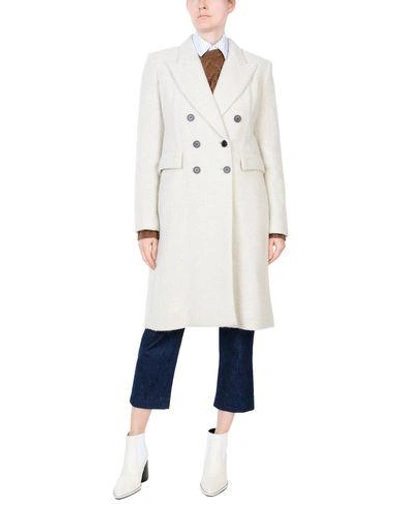 Shop Isabel Marant Coat In Ivory