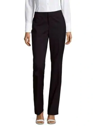 Shop Saks Fifth Avenue Mid-rise Powerstretch Pants In Navy