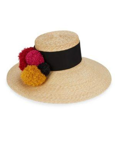 Shop Eugenia Kim Mirasol Pom-pom Sun Hat In Natural