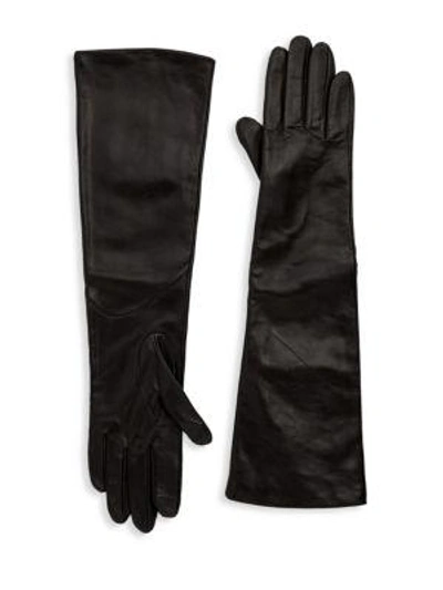 Shop Saks Fifth Avenue Women's Metisse Long Tech Gloves In Black