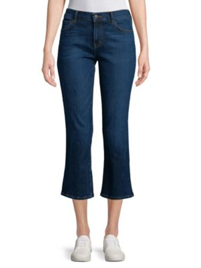 Shop J Brand Selena Cropped Bootcut Jeans/ascension In Mesmeric
