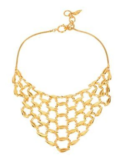 Shop Diane Von Furstenberg Midnight Kiss Bib Necklace In Gold